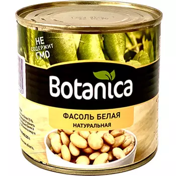 Фасоль Botanica белая в собственном соку 400 гр