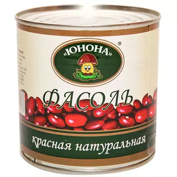 Фасоль Юнона красная натуральная 420 гр