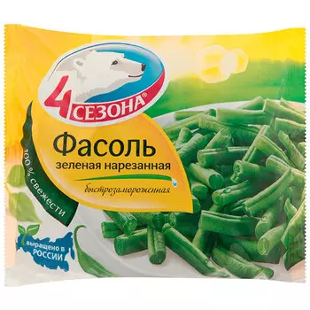 Фасоль стручковая замороженная 4 сезона 400 гр
