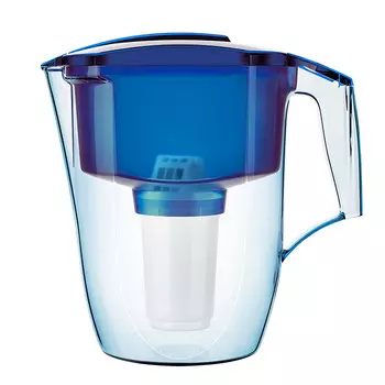 Фильтр кувшин без индикатора Аквафор Гарри цвет синий 3.9 литра