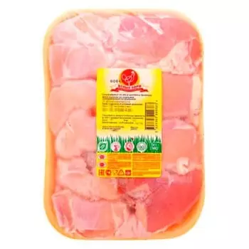 Филе бедра цыпленка-бройлера Ясные Зори охлажденное на подложке 0,6-1,2 кг