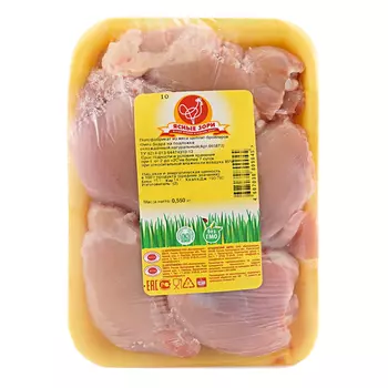 Филе бедра цыпленка-бройлера Ясные Зори замороженное на подложке 0.5-1.2 кг