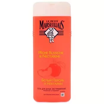 Гель для душа Le Petit Marseillais белый персик и нектарин 650 мл