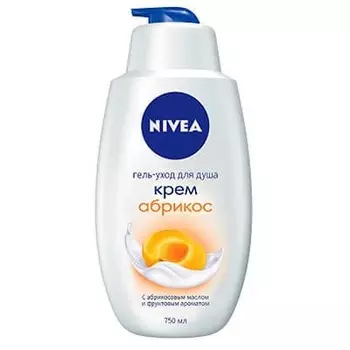 Гель для душа Nivea крем абрикос 750мл