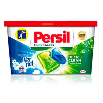 Гель-капсулы для стирки Persil Duo-Caps Deep Clean Свежесть Вернель 21шт