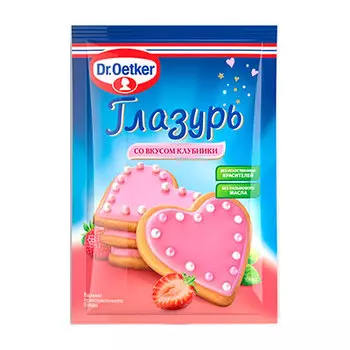 Глазурь Dr. Oetker клубничная 90 гр