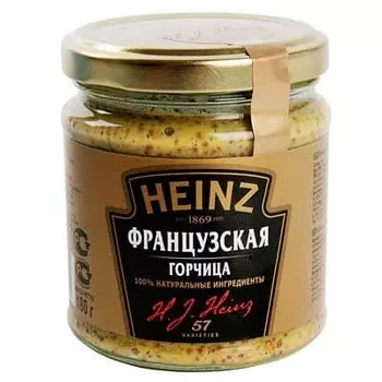 Горчица французская Heinz 180 гр