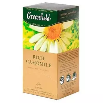 Чай Greenfield / Гринфилд ромашка, корица, яблоко Rich Camomile (25пак)