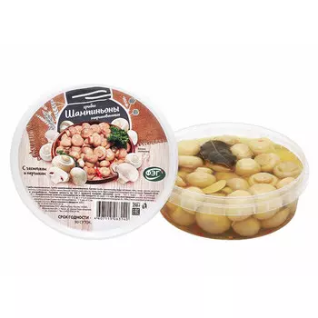 Грибы шампиньоны маринованные Фэг 250 гр
