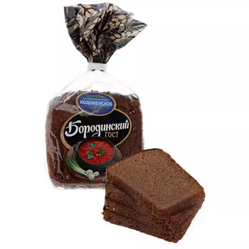 Хлеб Коломенское Бородинский в нарезке 400 гр