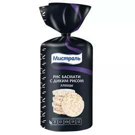 Хлебцы рис Мистраль басмати с диким рисом 100 гр