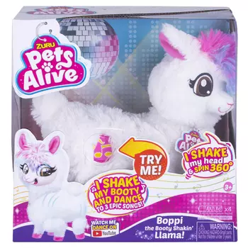 Игрушка мягкая Zuru Pets Alive Танцующая Лама 29 см.