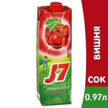 Сок J7 / Джей Севен Вишня 0,97л (12шт.)