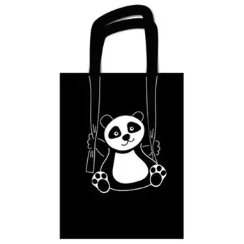 Эко сумка Панда бязь 35х40 см