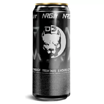Энергетический напиток NRGet D3 Fresh 0.5 литра, ж/б, 12 шт. в уп.