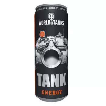 Энергетический напиток Tank World of Tanks 0.45 литра, ж/б, 12 шт. в уп.