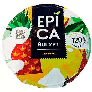 Йогурт Epica ананас 4,8% БЗМЖ 130 гр