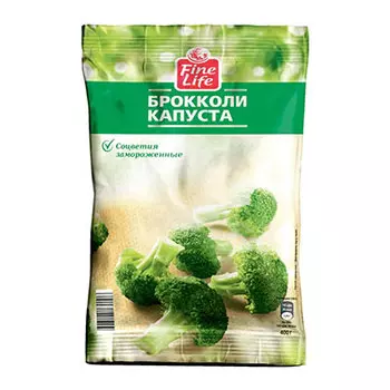 Капуста брокколи Fine Life замороженная 400 гр