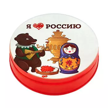 Карамель Монпансье ассорти Я люблю Россию 65 гр