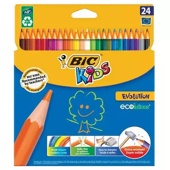 Карандаши цветные Bic Kids 24 цвета