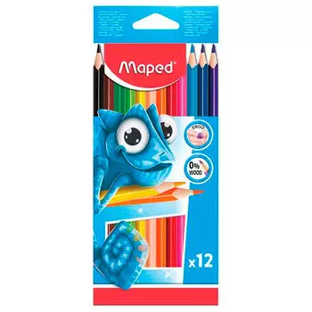 Карандаши цветные трёхгранные Maped 12 цветов