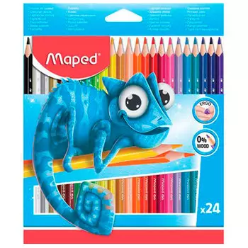 Карандаши цветные трёхгранные Maped 24 цвета