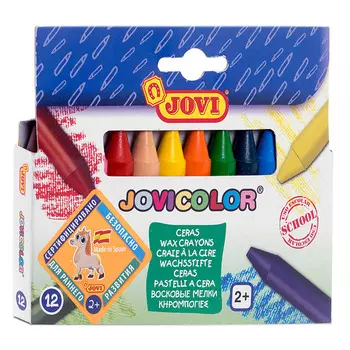 Карандаши Jovi восковые 12 цветов