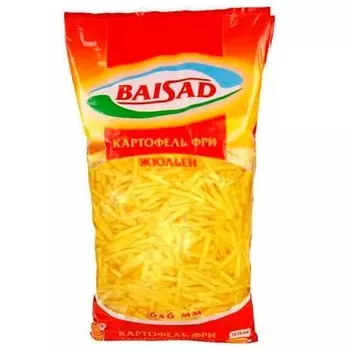 Картофель фри Baisad замороженный 2 кг