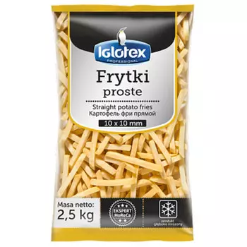 Картофель фри Iglotex professional 10Х10 мм замороженный 2,5 кг