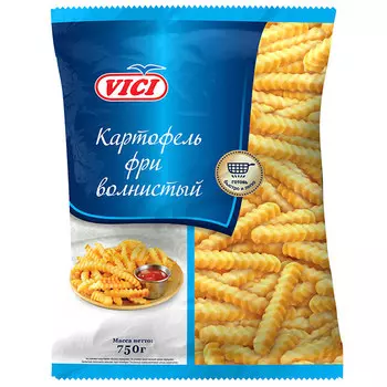 Картофель фри VICI волнистый 12х12 мм 750 гр