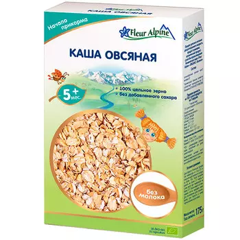 Каша детская Fleur Alpine овсяная без молока с 5 месяцев 175 гр