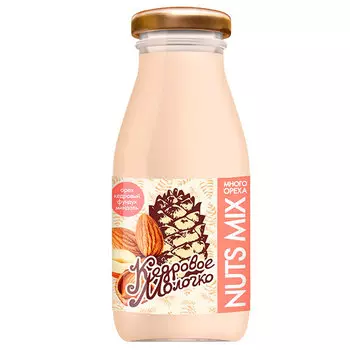 Кедровое молочко с фундуком и миндалем 0,2 мл, 12 шт. в уп.