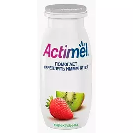 Кисломолочный продукт Actimel киви-клубника 1,5% БЗМЖ 95 гр