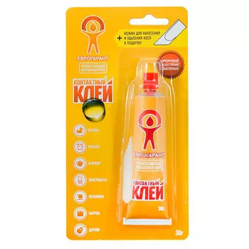 Клей Еврогарант универсальный контактный 30 гр
