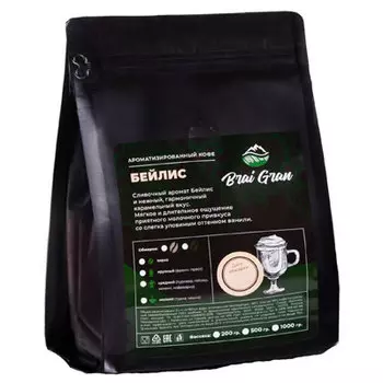 Кофе Brai Gran Бейлис зерно в/у 200 гр