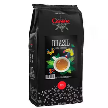 Кофе Camino del Mar Arabica зерно 250 гр