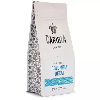 Кофе Caribia Arabica Colombia Decaf зерно 250 гр