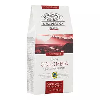 Кофе Dell Arabica Colombia Medellin Supremo молотый в/у 250 гр