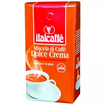 Кофе Italcaffe Dolce Crema в зернах в/у 1 кг