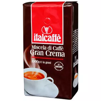 Кофе Italcaffe Gran Crema в зернах в/у 1 кг