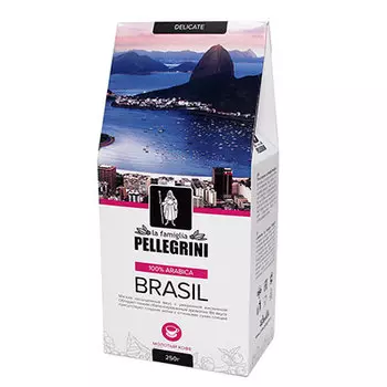 Кофе La Famiglia Pellegrini Brasil молотый 250 гр