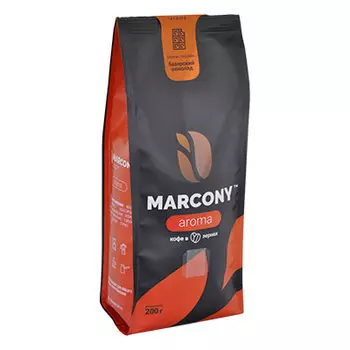 Кофе Marcony Aroma Баварский шоколад зерно в/у 200 гр