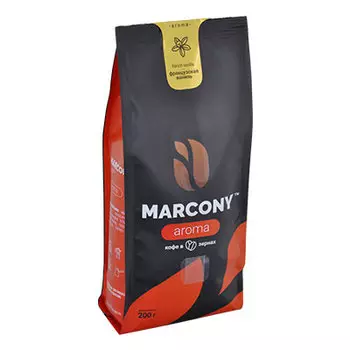 Кофе Marcony Aroma Французская ваниль зерно в/у 200 гр