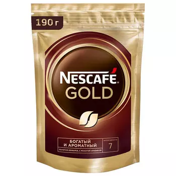Кофе Nescafe / Нескафе GOLD 190 гр