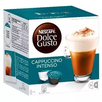 Кофе в капсулах Nescafe Dolce Gusto Cappuccino Intenso 8 шт - 17гр + 8 шт 7гр