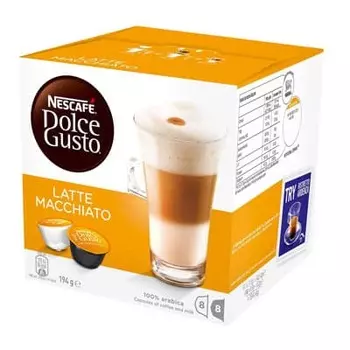 Кофе в капсулах Nescafe Dolce Gusto Latte Macchiato 8 шт - 17.4гр + 8 шт 6.5гр