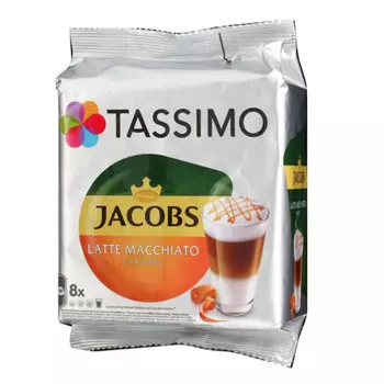 Кофе в капсулах Tassimo Jacobs Латте Карамель Макиато (8шт)