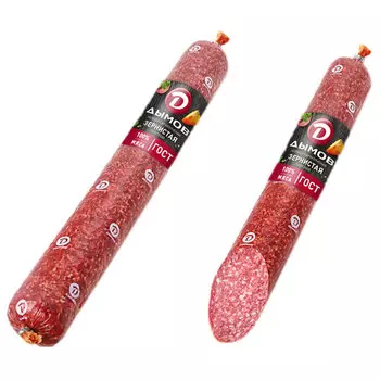 Колбаса Дымов Зернистая ГОСТ сырокопченая 0,4-0,5 кг