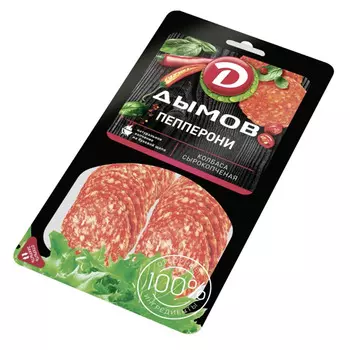 Колбаса Пепперони сырокопчёная Дымов 150 гр