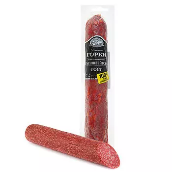 Колбаса сырокопченая Брауншвейгская Ближние Горки ГОСТ 0,4-0,6 кг